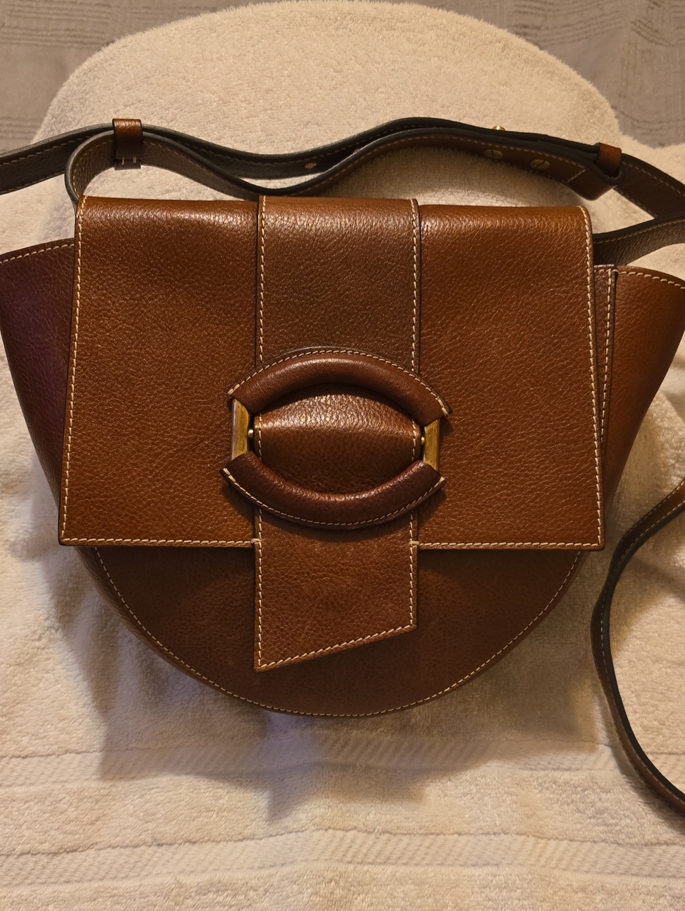 Banana Republic Gia Crossbody Bag Brown Leather EUC